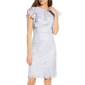 Rachel Parcell Blue Lace Sheath Dress